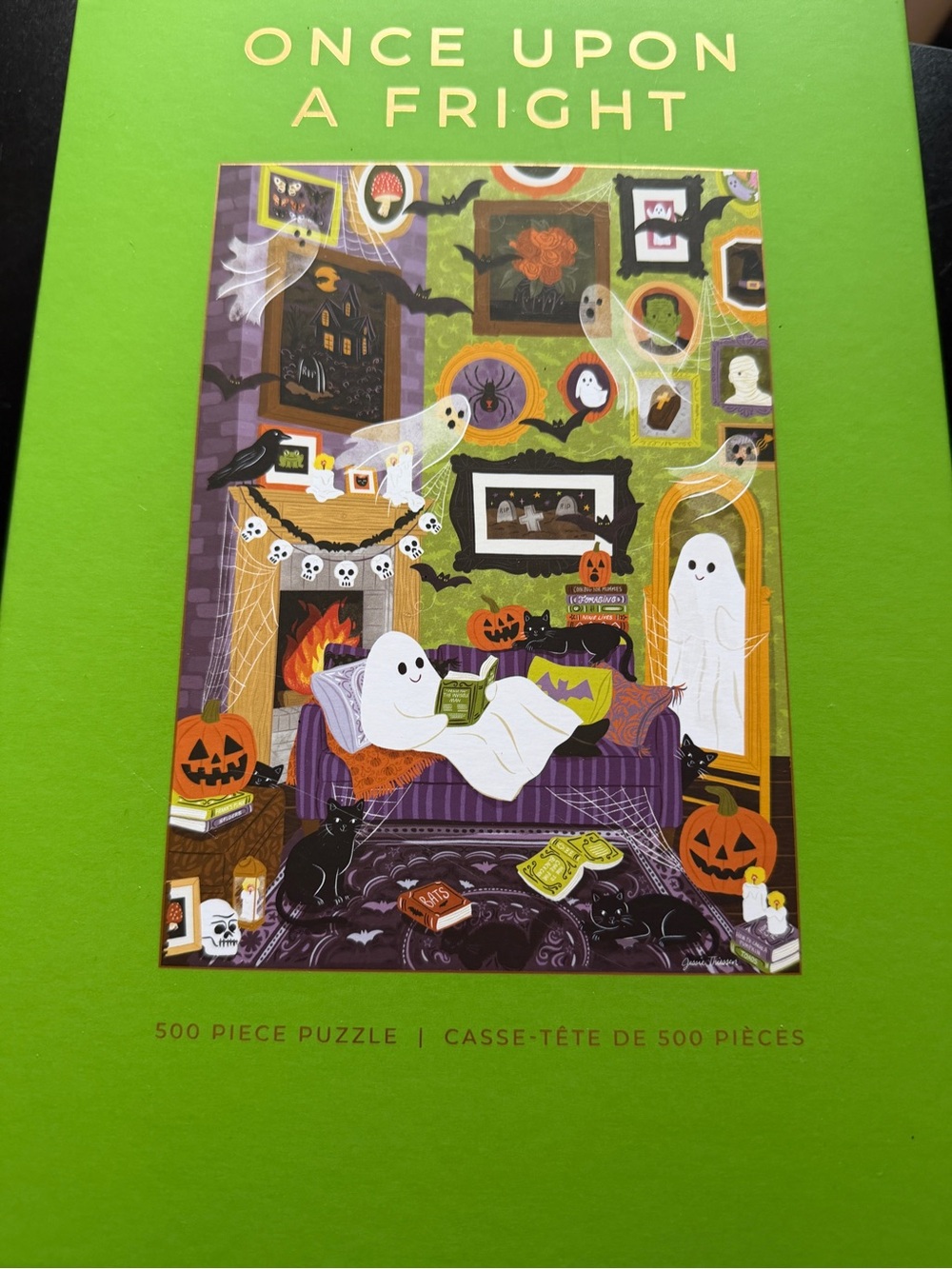 New Hobbry Jessie Thiessen 500 piece Jigsaw Puzzle Halloween Once Upon a Fright
